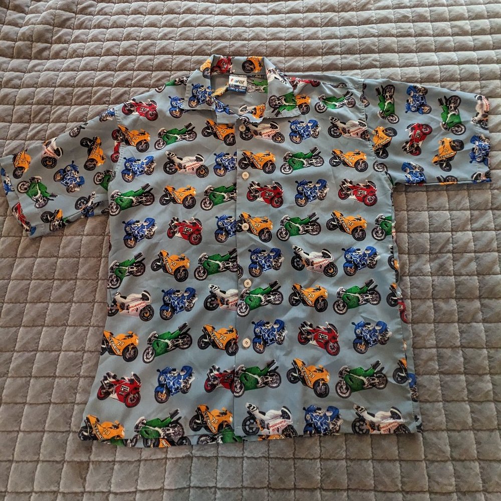 Hawaiian Motorcycle sport bike Hawaiian Camp shirt